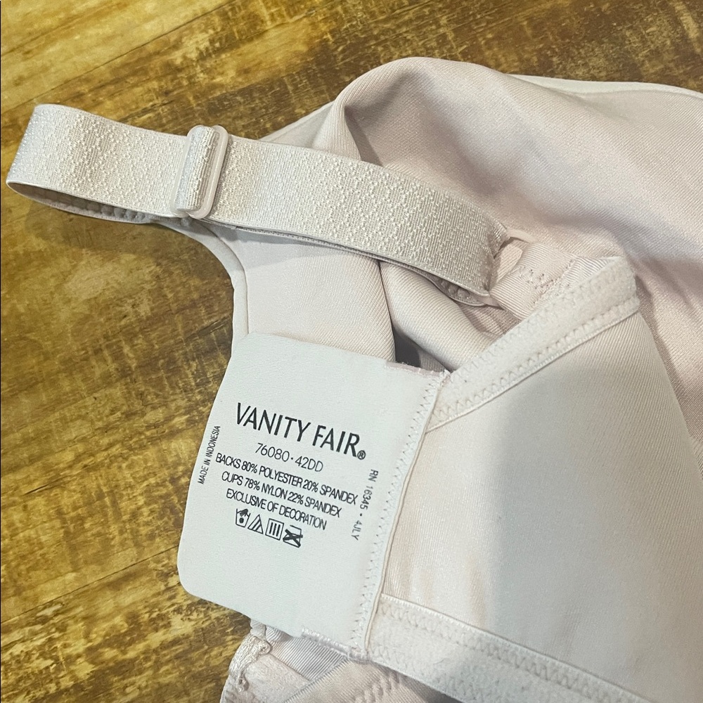Vanity Fair Women's Bras - Bundle Soft Pink and Light Blue size 42DD - Picture 8 of 8